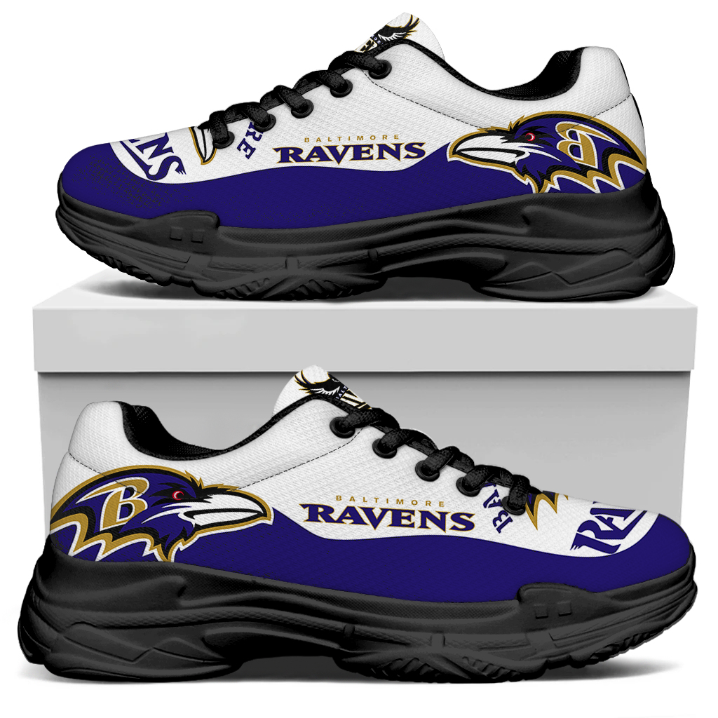 Men's Baltimore Ravens Edition Chunky Sneakers With Line 002